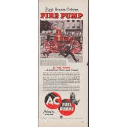 1953 AC Fuel Pumps Ad "Fire Pump"