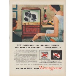 1953 Westinghouse Ad "New Electronic Eye"