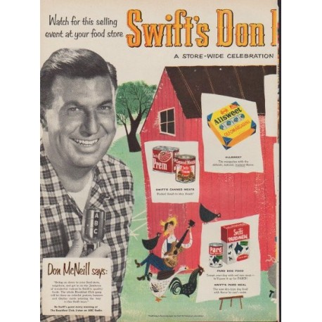 1953 Swift's Meats Ad "Don McNeill Jamboree"