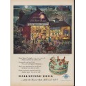 1953 Ballantine Beer Ad "Barn Dance Tonight"