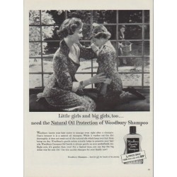 1953 Woodbury Shampoo Ad "Little girls and big girls"