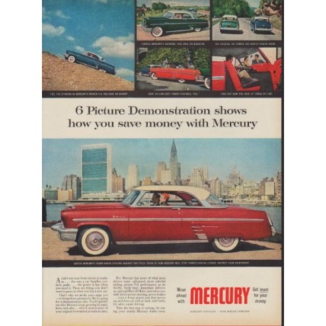 1953 Ford Mercury Ad "Picture Demonstration"