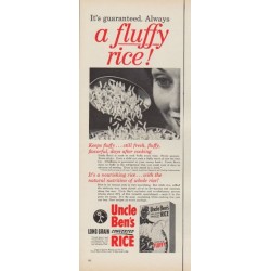 1953 Uncle Ben's Ad "a fluffy rice!"