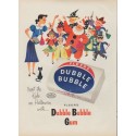 1953 Fleer's Dubble Bubble Gum Ad "treat the Kids"
