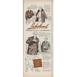 1953 Lakeland Sportwear Ad "Protects You Handsomely"