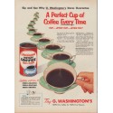 1953 G. Washington's Coffee Ad "Sip and See"