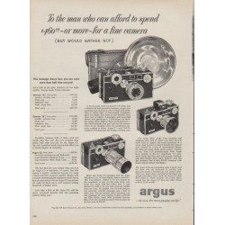 1953 Argus Ad "the man who can afford to spend"
