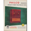 1953 Philco Television Ad "Deep Dimension"