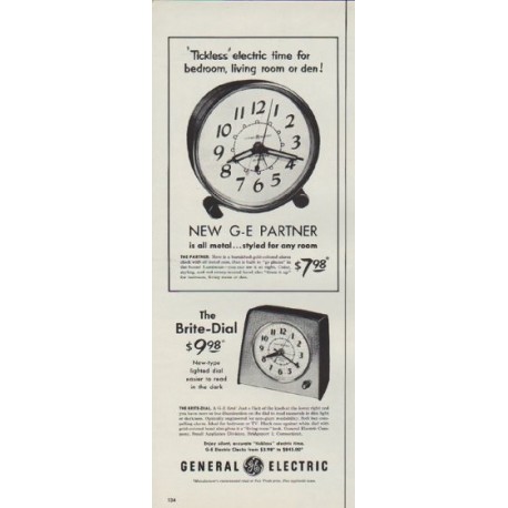 1953 General Electric Ad "Tickless"