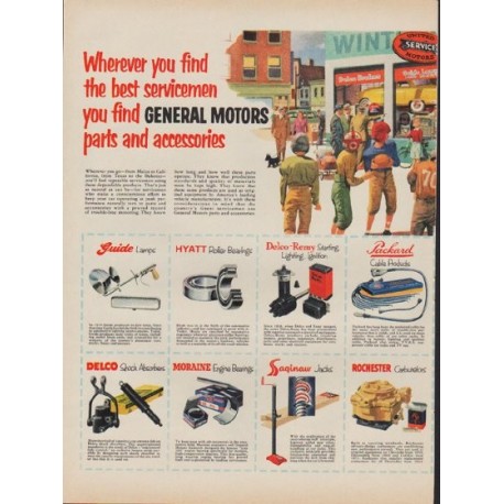 1953 General Motors Ad "the best servicemen"