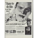1953 Schick Ad "I have to do this"