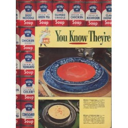 1953 Heinz Soups Ad "You Know They're Good"