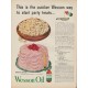 1953 Wesson Oil Ad "start party treats"