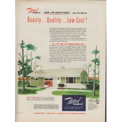 1953 National Homes Ad "Now Air-Conditioned"