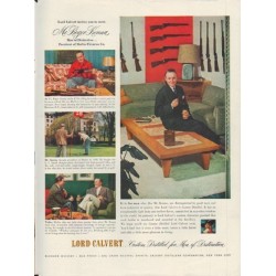 1953 Lord Calvert Ad "Mr. Roger Kenna"