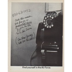 1971 Air Force Ad "Find yourself in the Air Force"