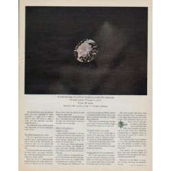 1971 De Beers Diamond Ad "millions of years"