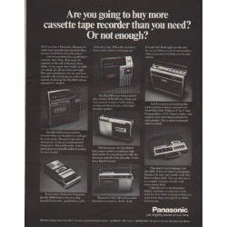 1971 Panasonic Ad "Are you going to buy more"