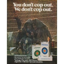1971 Vantage Cigarettes Ad "You don't cop out"
