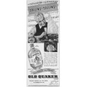 1937 Old Quaker Whiskey Ad "Sailing! Sailing!"
