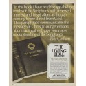 1971 Doubleday Ad "The Living Bible"