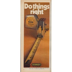 1971 Stanley Ad "Do things right"