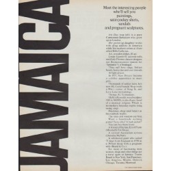 1971 Jamaica Tourist Board Ad "Meet the interesting people"