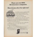 1971 Bankers Life Company Ad "over 1800 life insurance companies"