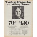 1971 Bell Telephone Ad "It makes a difference"
