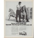 1971 Mayflower Ad "Horses require gentle care."