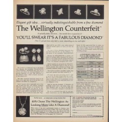 1971 Wellington Jewels Ad "The Wellington Counterfeit"