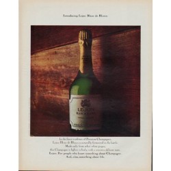 1971 Lejon Champagne Ad "Introducing Lejon Blanc de Blancs."