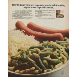 1971 Birds Eye Ad "less expensive meals"