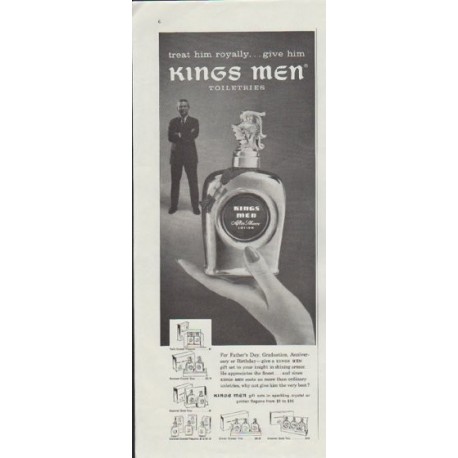 1957 Kings Men Ad "treat him royally"