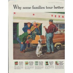 1957 Texaco Ad "Why some families tour better than others"