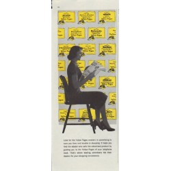 1957 Yellow Pages Ad "Look for the Yellow Pages emblem"