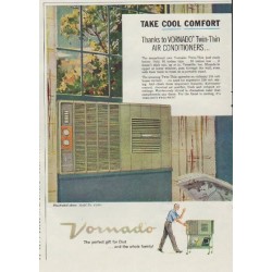 1957 Vornado Ad "Take Cool Comfort"