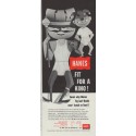 1957 Hanes Ad "Fit For A King"