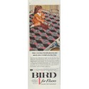 1957 Bird Floors and Roofs Ad "What a fun floor!"