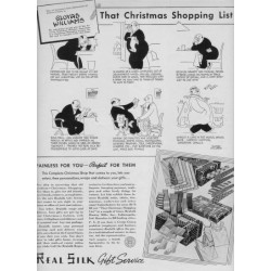 1937 Realsilk Ad "Gluyas Williams"