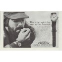 1957 Croton Ad "the watch that went to the Antarctic"