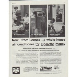 1957 Lennox Ad "a whole-house air conditioner"