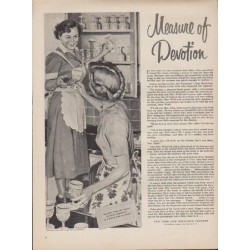 1952 New York Life Insurance Company Ad "Measure of Devotion"