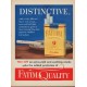 1952 Fatima Cigarettes Ad "Distinctive"