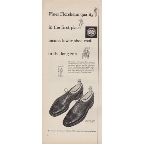 1952 Florsheim Ad "Finer Florsheim Quality"