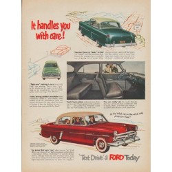 1952 Ford Ad "It handles you with care!"