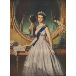 1952 Queen Elizabeth Portrait Article "Conscientious Artist"