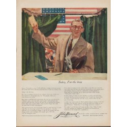 1952 John Hancock Ad "Today, I'm the boss"