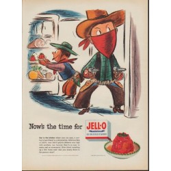 1952 Jell-O Ad "Now's the time for Jell-O"