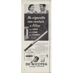 1952 Denicotea Ad "No cigarette"
